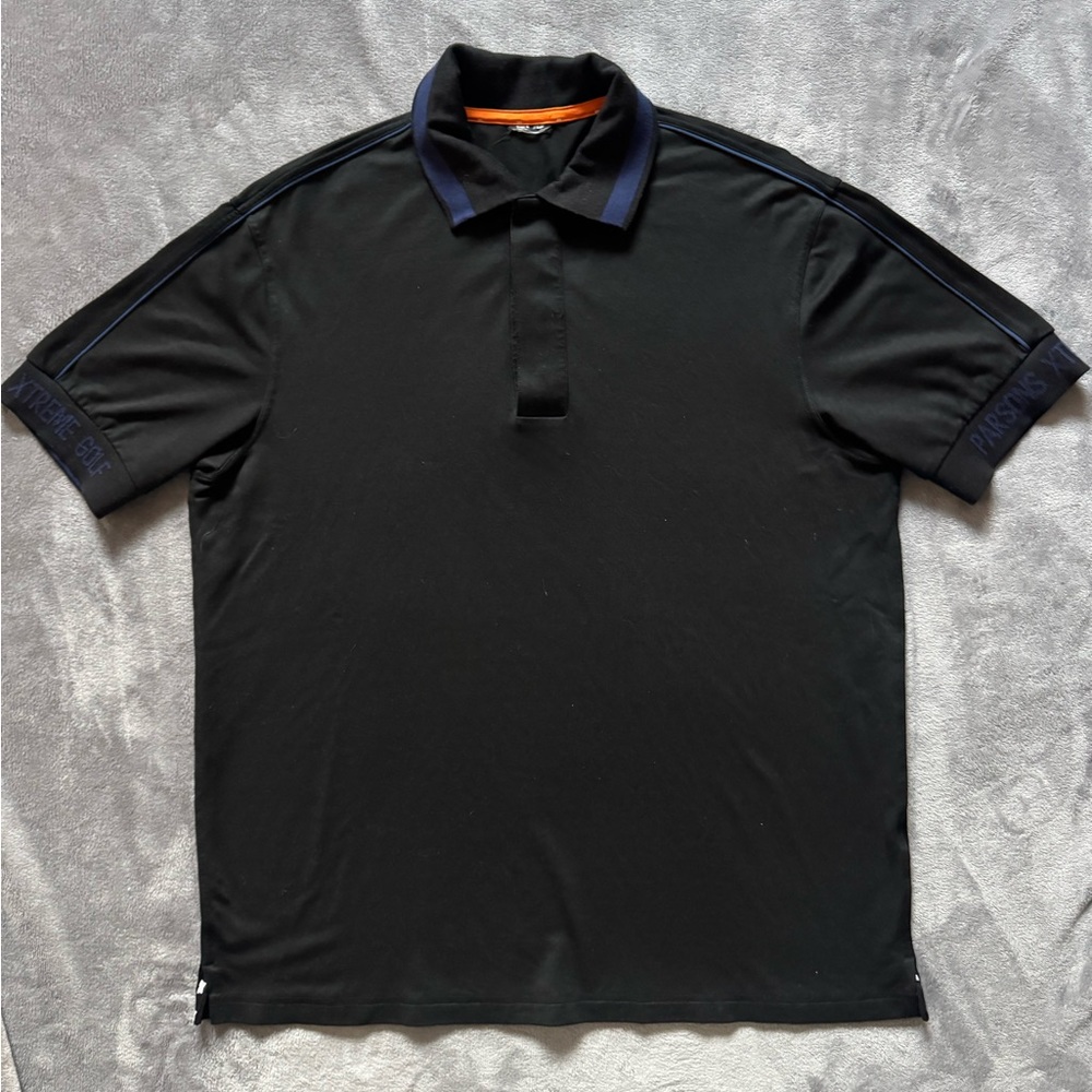 PXG Mens Polo Black Parsons Extreme Golf Performance Stretch Shirt Size L‎